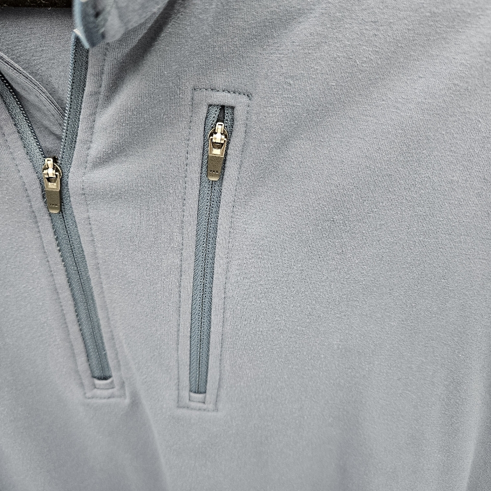 Ridgecut Toughwear Blue Quarter-Zip Performance Pullover Chest Pocket Size L - Picture 5 of 16